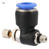 2pcs Tube Air Flow Speed Controller Pipe Pneumatic Fitting Regulator Valve(SL6 M5)