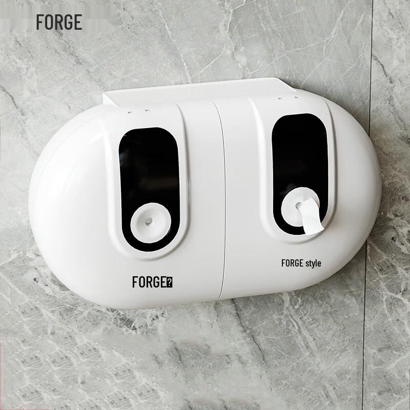 Wall-Mounted Double Roll Center-Pull Paper Dispenser