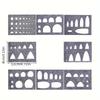 8-Piece Wool Felt Felting Molds Set High-Quality Needle DIY Stencil for Applique Handicraft Shaping Felting Molds and Creative