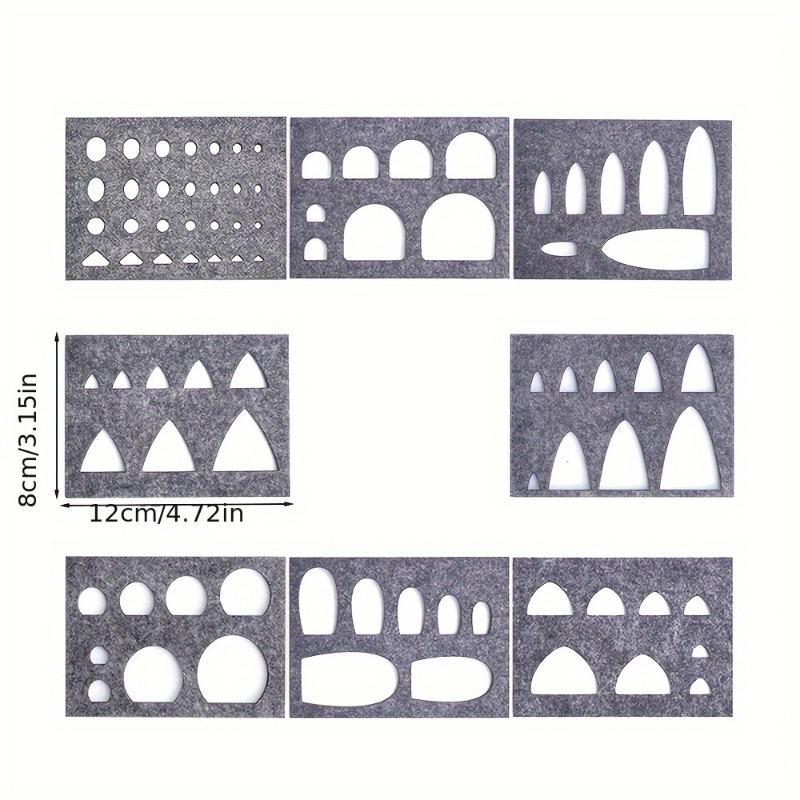 8-Piece Wool Felt Felting Molds Set High-Quality Needle DIY Stencil for Applique Handicraft Shaping Felting Molds and Creative