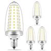 E17 Omnidirectional LED Bulb, 80W Equivalent, Non-Dimmable, 17mm Base Diameter, High Color Rendering, Clear, Compatible with Sealed Fixtures, 10W,