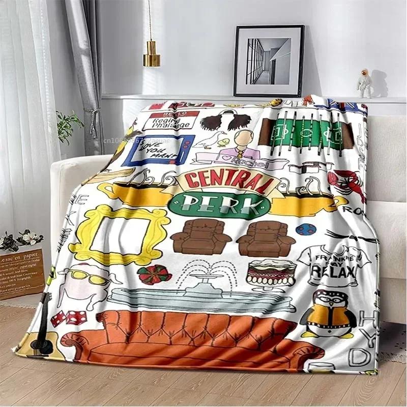 Friends Klassische TV-Serie Decke Charakter Muster Kollektion Flanelldecke Weiche Tagesdecke Sofa Wärmende Abdeckung Weihnachtsgeschenk