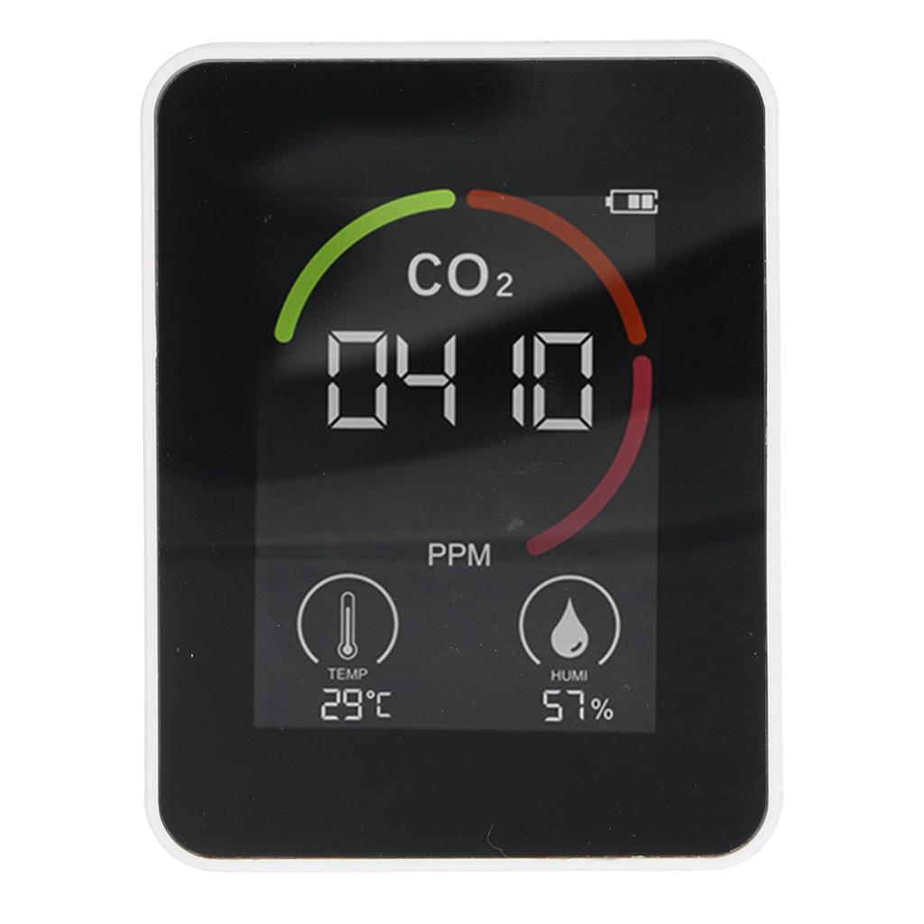 Smart Carbon Dioxide Detector USB Charging Infrared Temperature Humidity Quality Monitor