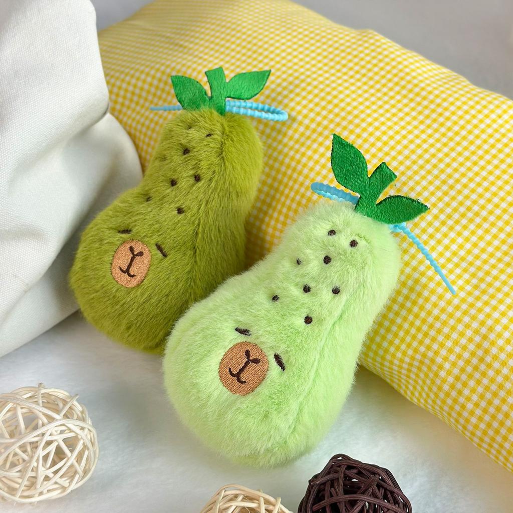 Kapibala Plüsch-Anhänger, süße Capybar-Puppe, Stoffpuppe, Schlüsselanhänger, 10,2 cm große Greifpuppe