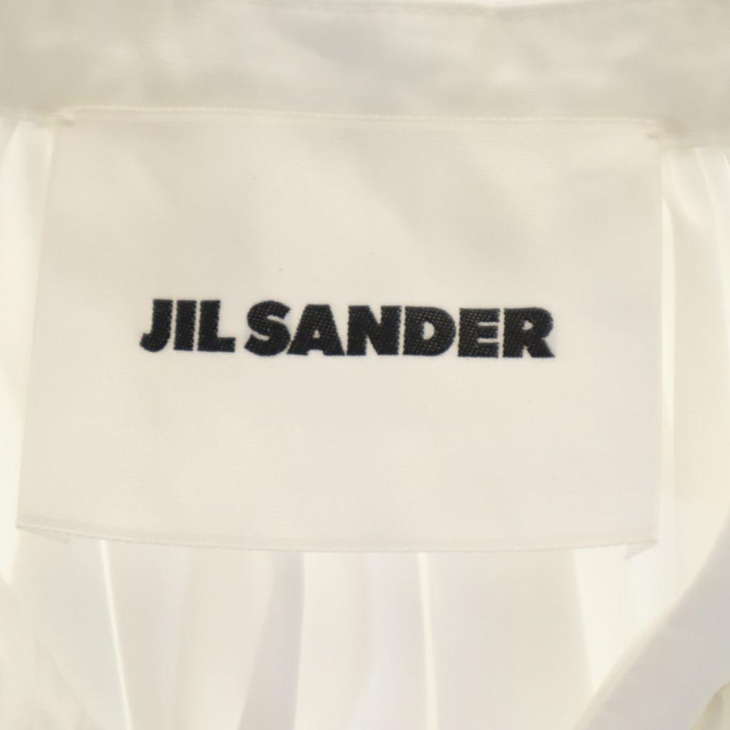 JIL SANDER made in Italy Long sleeve Gathered blouse 34 white shirt Women Used