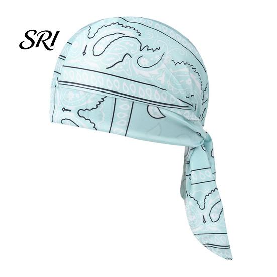 Elastic Strap Bandana Paisley Cooling Headscarf Cap Set, Sweat Wicking Adjustable Moisture-wicking Straps Fit Breathable Hand Washable Headwrap