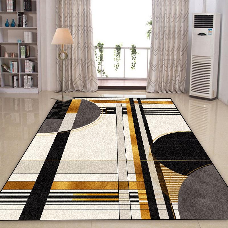 Simple Geometry Decoration Rugs Living Room Light Luxury Carpets Modern Home Sofa Large Area Rug Bedroom Cloakroom Soft Foot Mat
