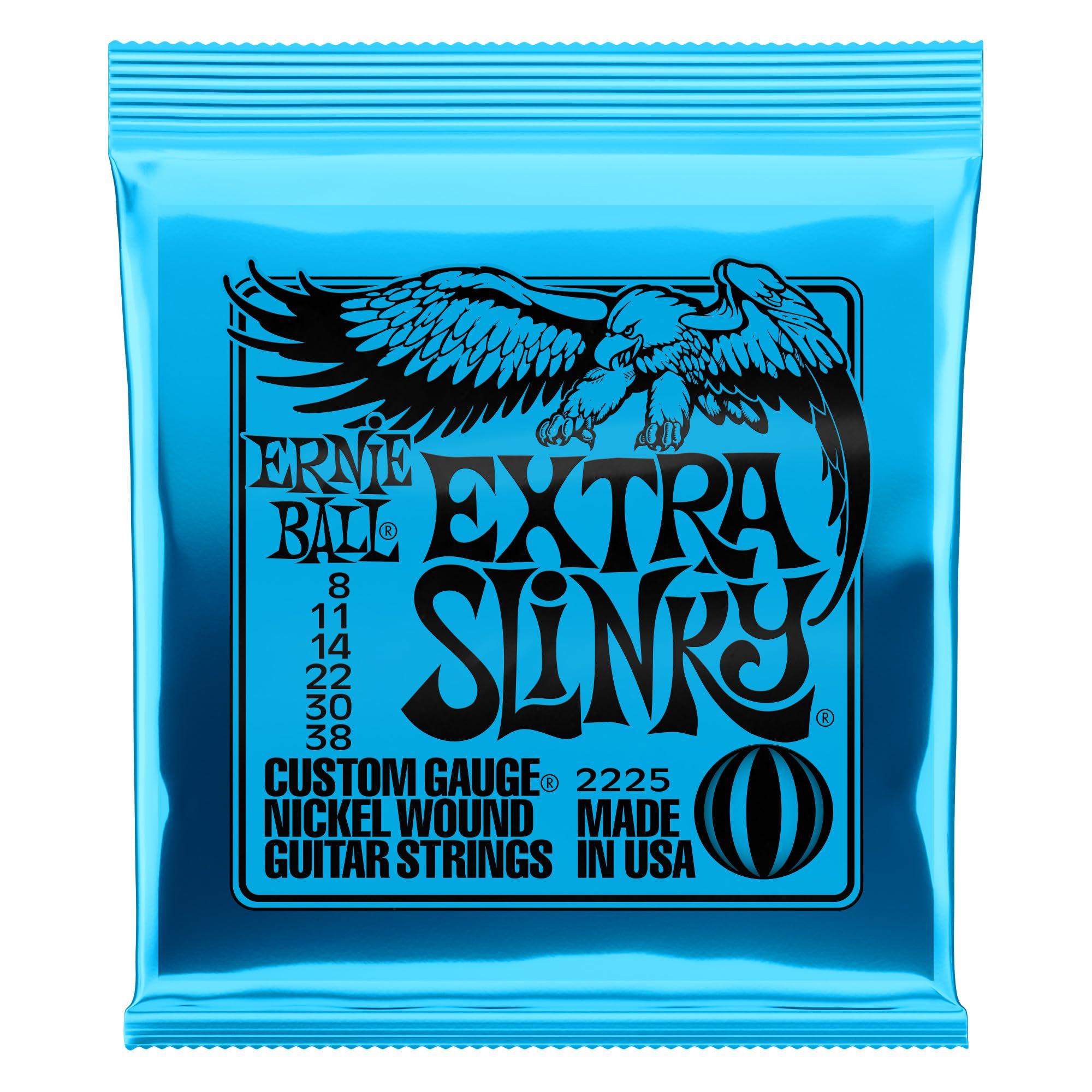 [Genuine] ERNIE BALL 2225 Electric Guitar Strings (08-38) EXTRA SLINKY