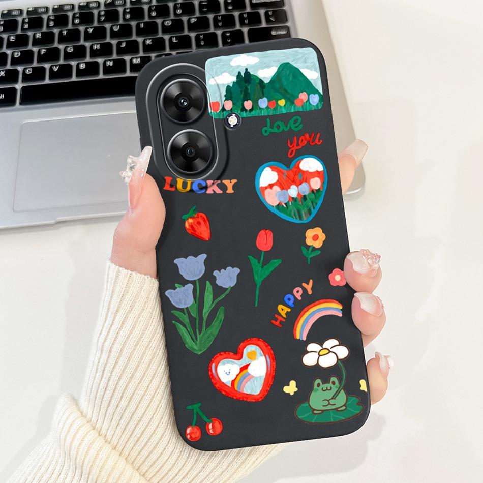 Für Realme Note 60 2024 Mode Muster Handyhülle Für Realme Note60 4G Weiche Silikon Stoßfeste Hüllen