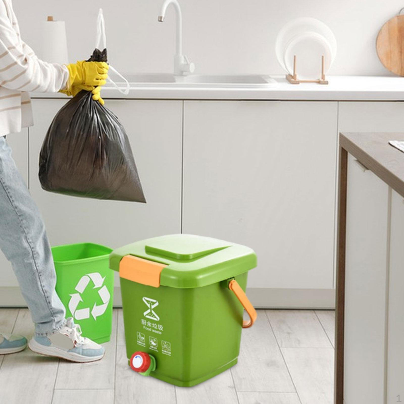 

Компостный ящик для кухонных отходов, Компостирование, Ведро для переработки, Многофункциональный современный мусорный бак, S