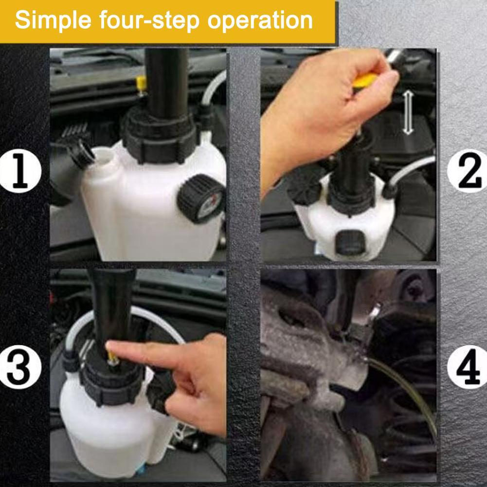Brake Fluid Bleeder Brake Fluid Replacement Tool 3L Large Capacity Corrosion-Resistant Brake Oil Replacement Kit For Most Cars