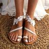 Hollow Lace Beach Sandals Women's 20 New Set Toe Beach Sandals Often