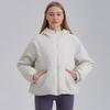 Autumn and winter coat padded clothes women's high-end hooded padded jacket loose short warm new zipper windproof top