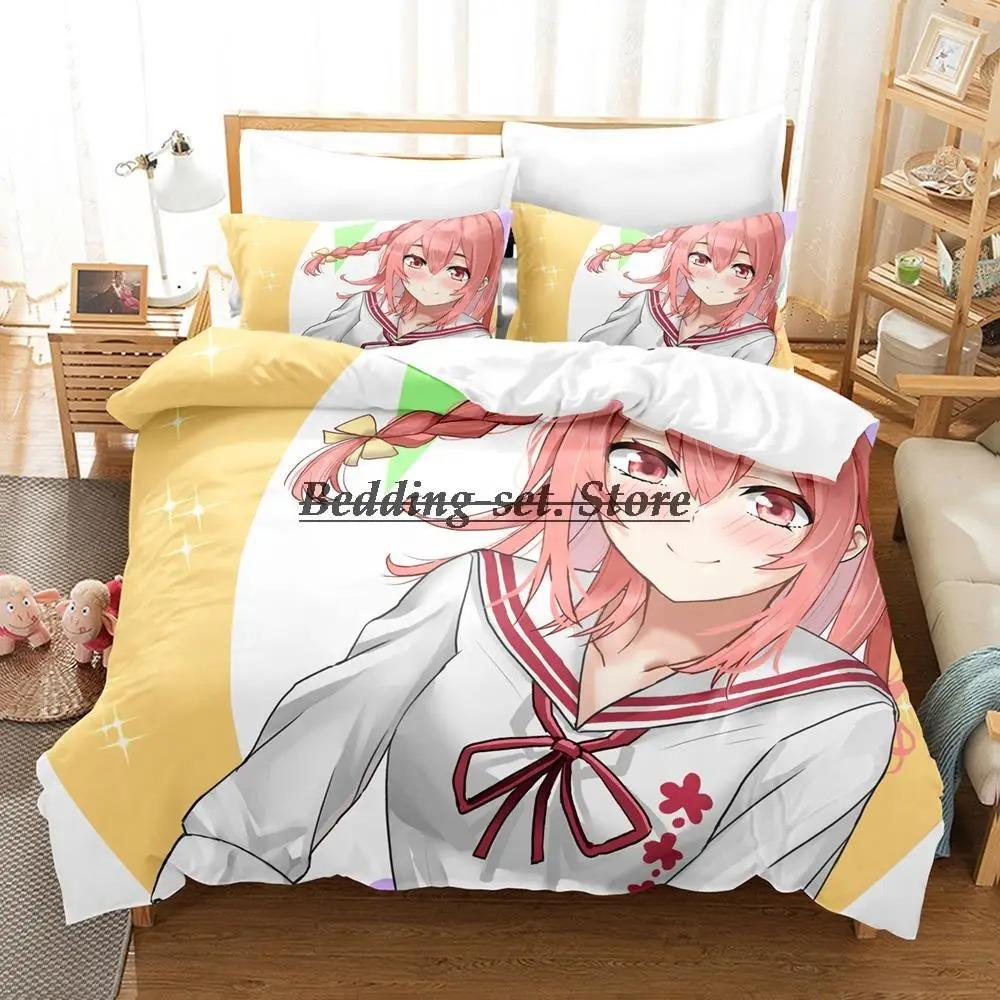 Comfortable Anime Print Bedding Set With Duvet Cover And Pillowcases Single Twin Full Queen King Sizes For All Ages