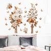 Creative 3D Flowers and Butterfly Wall Sticker Self-Adhesive Removable for Bedroom Living Room Study Background Home Decor