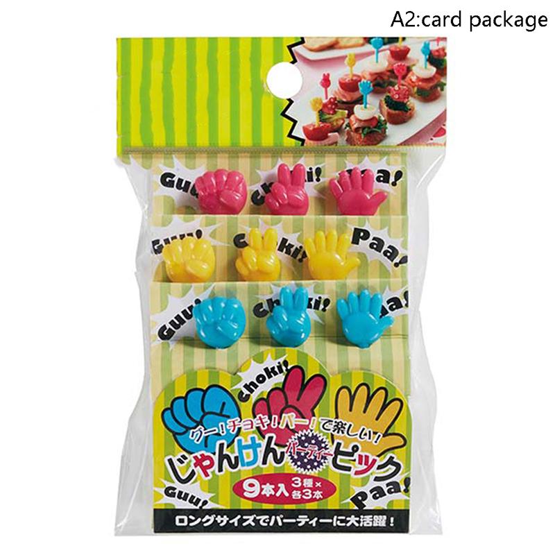 9Pcs Mini Kids Animal Food Fruit Picks Forks Lunch Box Accessory Decor Tool