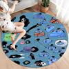 One Piece Round Area Rug Carpet Rug For Living Room Bedroom Sofa Playroom Decor Nonslip Floor Mat