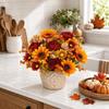Sunflower & Daisy Mix Artificial Sunflowers Autumn Theme Fake Flower Decor  Wedding Decoration