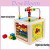 Premium 5 In 1 Wooden Multi-activity Cube Educational Toy For Kids And Babies