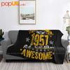 64Th Birthday Decorations May 1957 64 Years Old Ultra-Soft Blanket Quilt Winter Sofa Cover Bed Covers