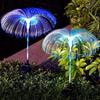 Lampa solarna ogrodowa w kształcie meduzy, wodoodporna lampa kolumnowa do użytku zewnętrznego