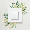 4 Pcs Plants Flower Switch Stickers Leaves Floral Light Switch Decal Removable Socket