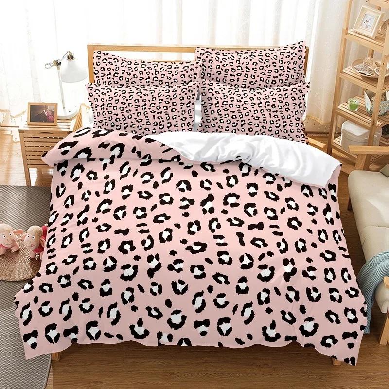 

Bed Linens Quilt Cover Cow/Zebra Stripes Comforter Bedding Sets Leopard Print Duvet Set Housse De Couette Twin Size High-Quality EU Single(135*200cm)3pcs