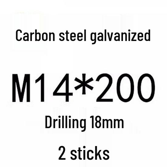 Extra Long Expansion Screws Set - Pull-Out Bolts M6/M8/M10/M12/M14/M16 in Various Sizes (200x250x300x400)