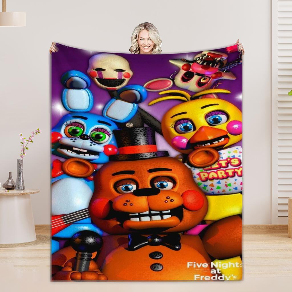 fnaf Blankets 5 N-Night. F-Freddy Print Flannel Blanket Quality Soft Warm Throw Blanket Winter Kids Couch Bed Fluffy Bedspread