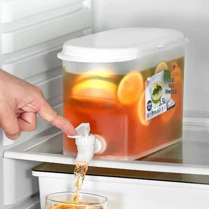 Large Capacity Beverage Dispenser with Faucet for Cold Drinks