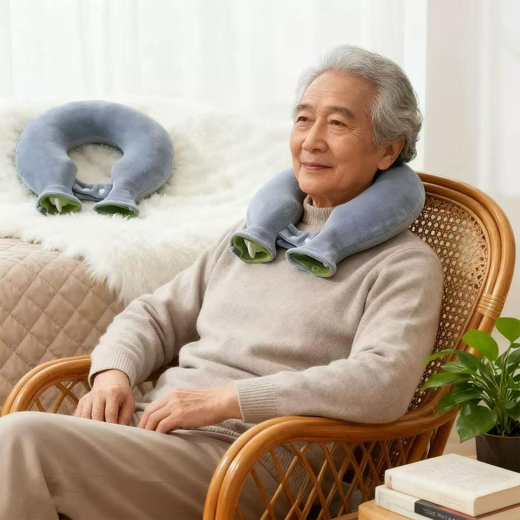 Winter Neck Heating Pad, U-Shaped Hot Water Bag, Water-Filled Neck And Shoulder Protector, Hot Water Bag Calentador de pies