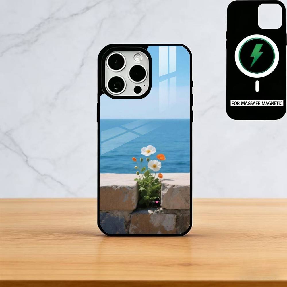 

Flowers and landscapes Phone Case For iPhone17,16,15,14,13,12,11 Plus,Pro Magnetic with Magsafe Wireless Charging iPhone13ProMax