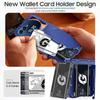 Für Motorola Razr 50/60 mit Kartenhalter [RFID-Blockierung] & Scharnierschutz & HD-Displayschutzfolie, Robuste Kratzfeste Handyhülle - Blau
