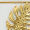 2Pcs Modern Scandinavian Wall Art Metal Monstera Leaf Decoration Wall Hanging For Home Office Indoor Wall Decors