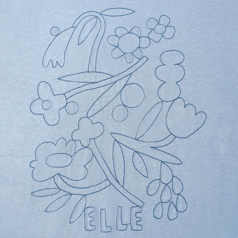 ELLE KIDS Girls' Embroidered Short-Sleeve T-Shirt