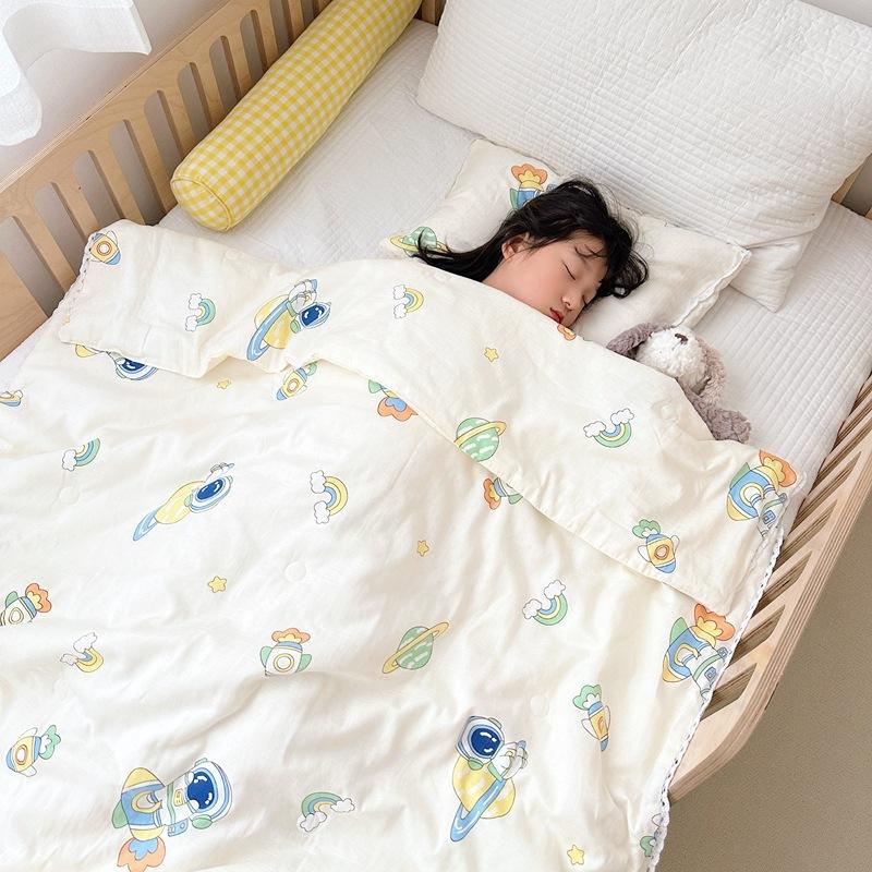 Class a Waffle Cotton Summer Quilt Children Cartoon All Cotton Summer Cooling Duvet