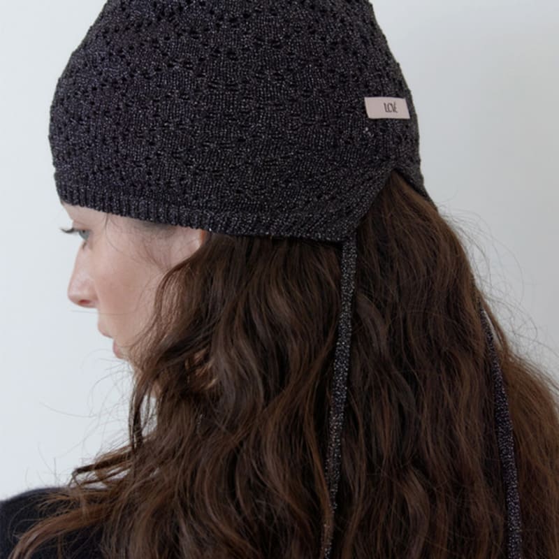 

LCVE CROCHET KNIT BEANIE_BLACK BLACK_FREE