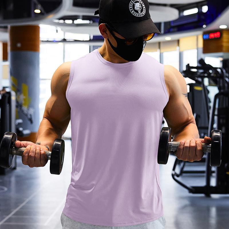 Men's Sleeveless Vest Man Bodybuilding Shirt Sports and Leisure Fitness Wear Athletes T-shirt Mens Singlet Running Vests Dryfit