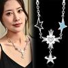 Handmade Chic Galaxy Orbit Star Pendant Necklace With Unique Heart Shape For All