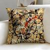 classic painter Jackson Pollock Cushion Cover Soft & Easy-Wash Pillow Case – Versatile for Couch, Bed, Travel and Office
