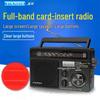 PANDA T-09 Radio: Portable Full Band FM AM SW with Card Slot for Seniors