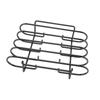 Rib Rack 4 Rows Capacity Compact Portable Iron Material Black Durable Reusable Barbecue Standing