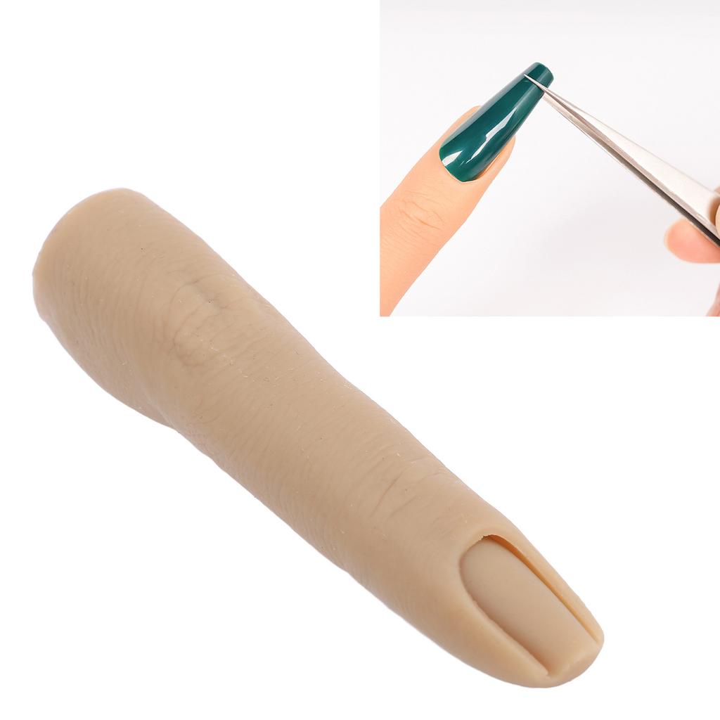 Silicone Practice Finger Soft Nail Training Model Bendable Flexible Mannequin with Joint