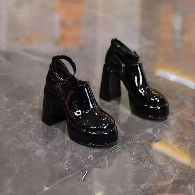 Fashion Fashion Women's Boots 2024 Autumn New Deep Mouth Comfortable Side Zipper Style Waterproof Platform Women's Shoes High Heels