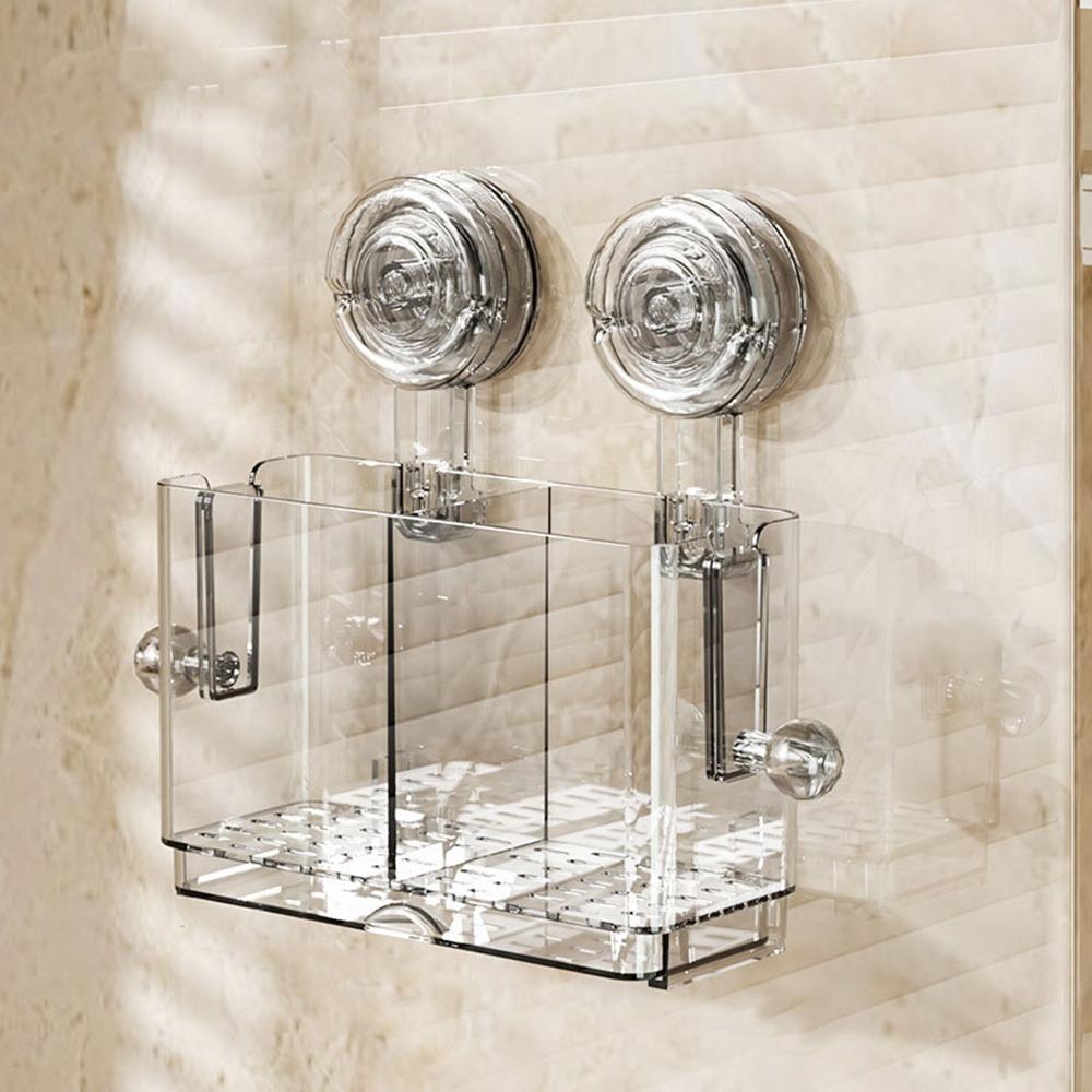 

Пластиковый ящик для хранения палочек для еды, большой вместимости, подставка для палочек для еды с присоской, для дома прозрачный