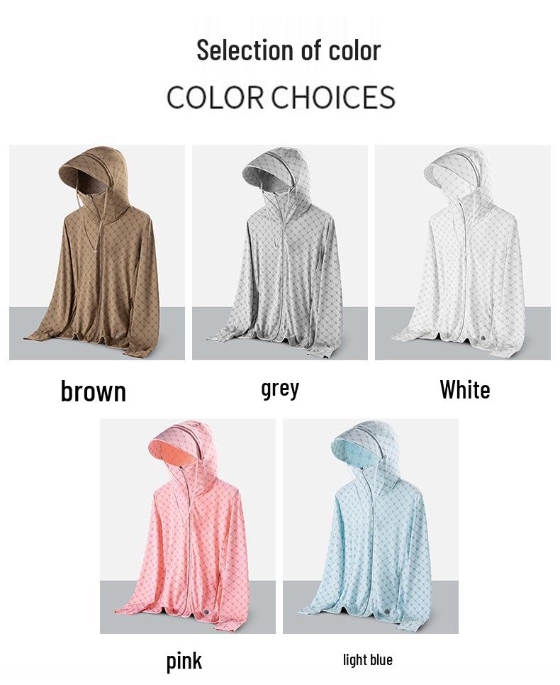 UPF50+ Couple's Lightweight Sun Protection Jacket - Breathable, Thin, UV Protection for Outdoor and Sports.