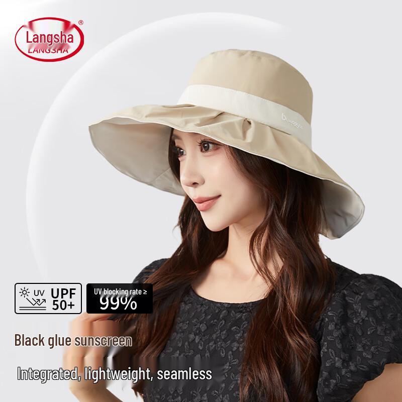 LangSha Women s Large Brim UV Protection Sun Hat