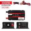 1000W/3000W/4000W/6000W High Power Universal USB Car Inverter 12v24v To 220V Household Power Converter Portable Sine Wave Inverter