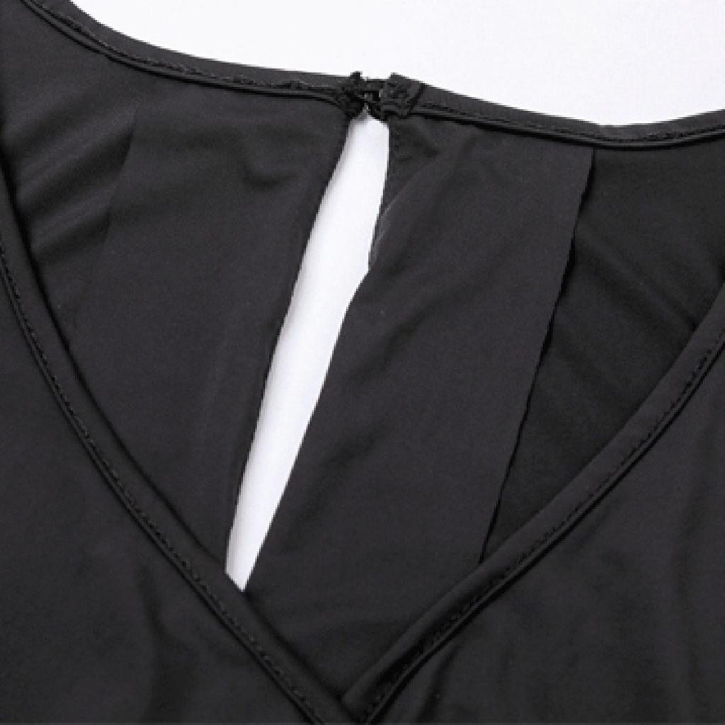 Damen Lässig Halbarm Sommer Tanzkleid Party Trainingsoutfit