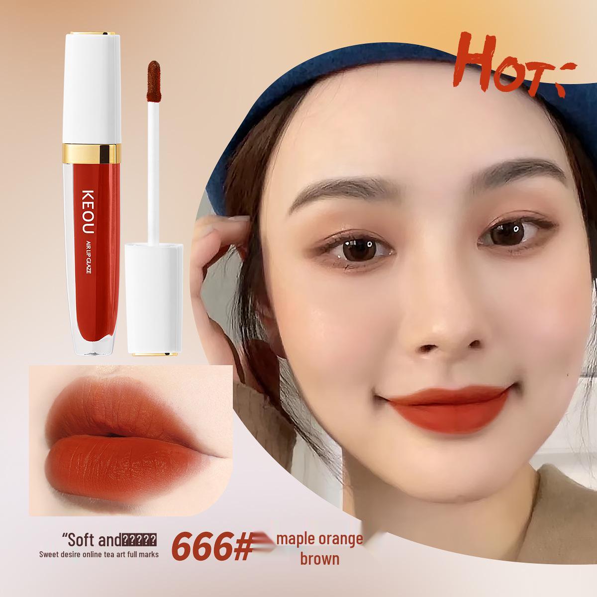 

KEOU Silky Matte Non-Fading Long-Lasting Lip Glaze Lipstick